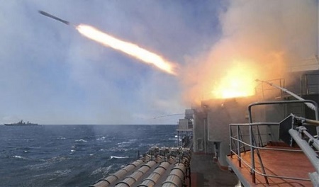 Syria, hỏa tiễn  Russia nhắm vào IS từ biển Caspian