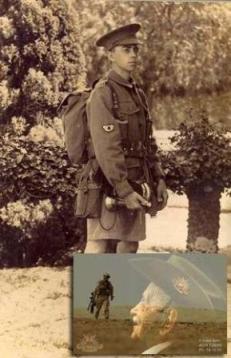 Marcel Caux the World War I soldier ... not what he seemed. Inset: "A most inappropriate choice" - the army recruiting poster. Ảnh brisbanetimes.com.au