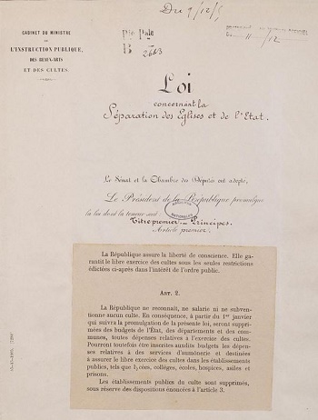 Luật tách rời giáo hội và nhà nước