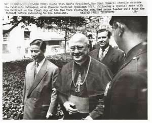 hồng y Spellman và Diệm