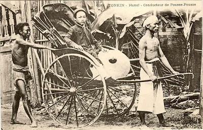 Phu xe kéo ở Hà Nội