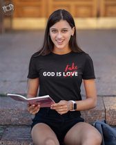 Image may contain: 1 person, sitting, text that says 'Fake GOD IS LOVE'