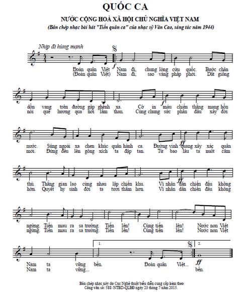 quốc ca việt nam