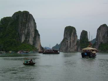 Một cảnh ở Vịnh Hạ Long