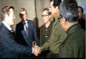 Donald Rumsfeld gặp Saddam ở Baghdad