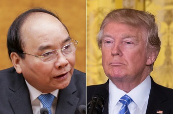 Nguyễn Xuân Phúc và Donald Trump