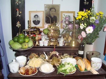 bàn thờ đạo  ông bà